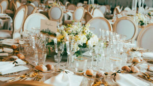 Detalle de decoración boda